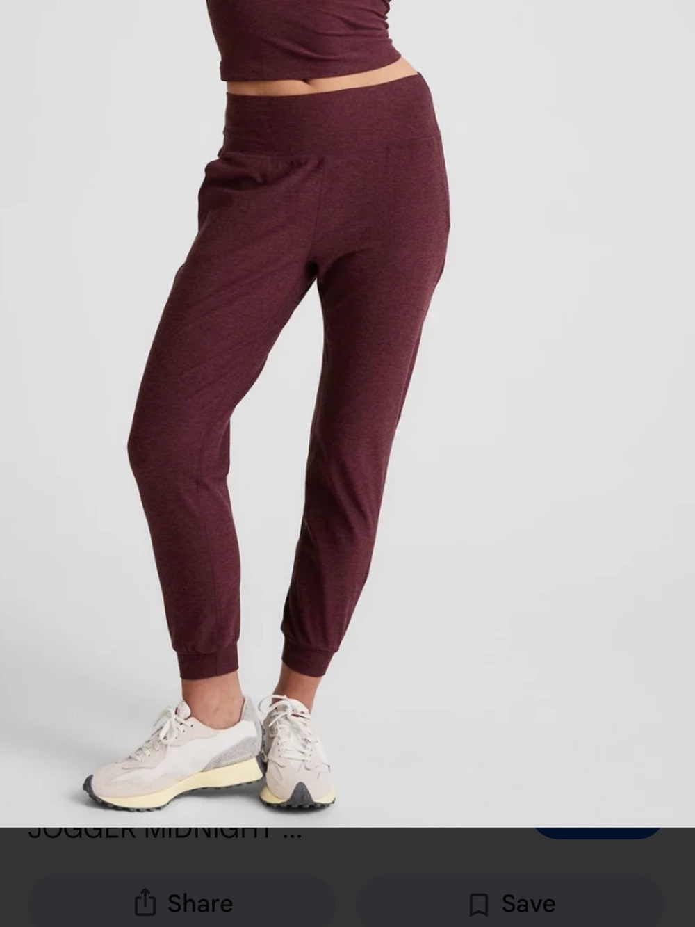 Beyond Yoga Spacedye Midi Joggers Deep Burgundy Small